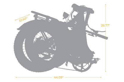 Jaguarundi 2.0 Torque Sensor Folding Fat Tire Electric Bike - 48V, 15Ah, 750W/1100W peak, Shimano 7 gear, Hydraulic brakes - 100% Financing Available!