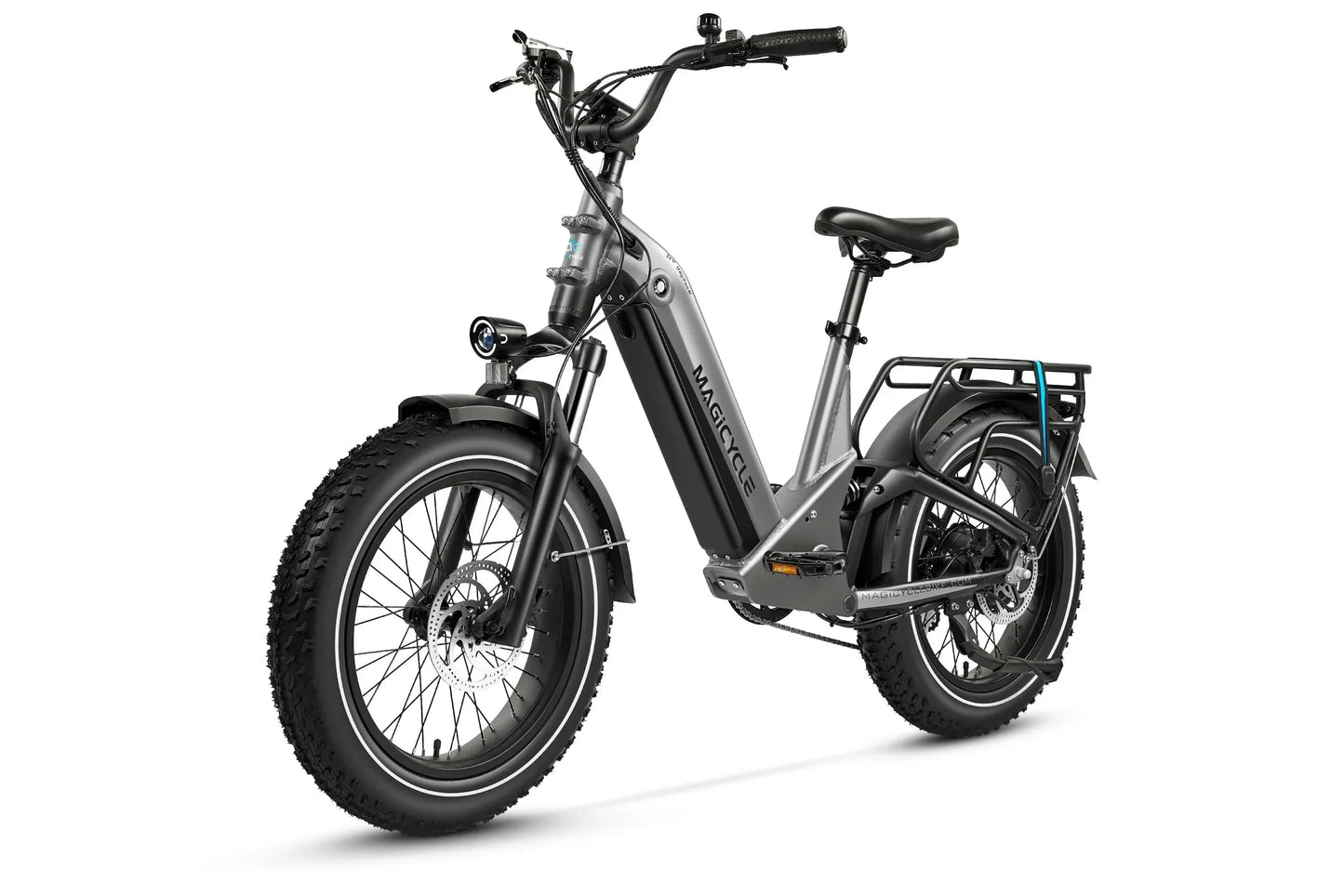 Magicycle Deer 2.0 Step-Thru Full Suspension Torque Sensor Fat Tire Electric Bike - 52V, 20Ah, 1000W/1800W peak hub motor, hydraulic brakes, Shimano 8-speed - 100% Financing Available!