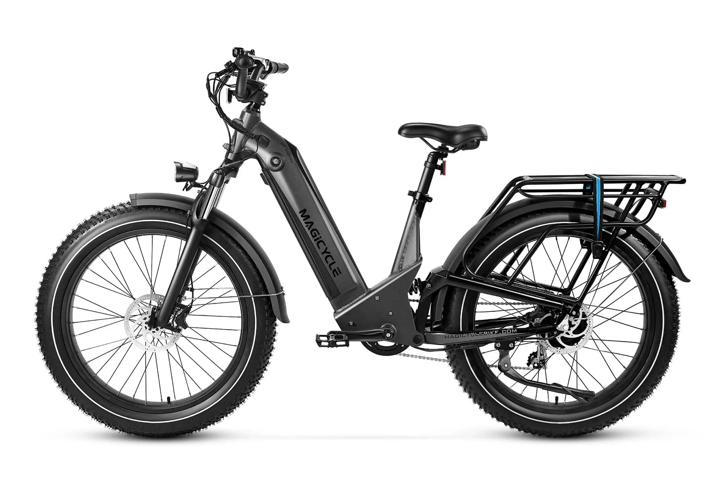 Magicycle Deer 2.0 Step-Thru Full Suspension Torque Sensor Fat Tire Electric Bike - 52V, 20Ah, 1000W/1800W peak hub motor, hydraulic brakes, Shimano 8-speed - 100% Financing Available!