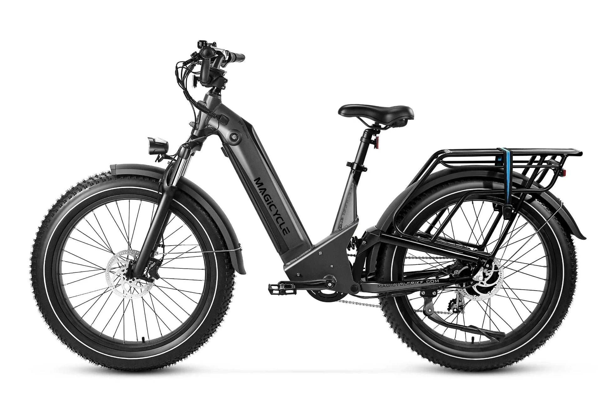 Magicycle Deer 2.0 Step-Thru Full Suspension Torque Sensor Fat Tire Electric Bike - 52V, 20Ah, 1000W/1800W peak hub motor, hydraulic brakes, Shimano 8-speed - 100% Financing Available!