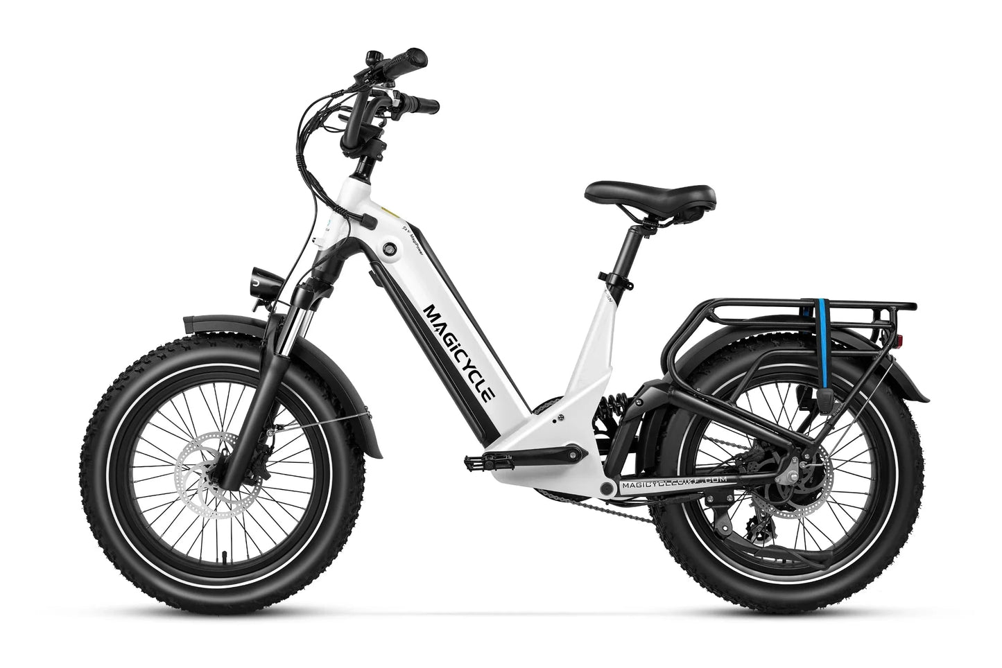 Magicycle Deer 2.0 Step-Thru Full Suspension Torque Sensor Fat Tire Electric Bike - 52V, 20Ah, 1000W/1800W peak hub motor, hydraulic brakes, Shimano 8-speed - 100% Financing Available!
