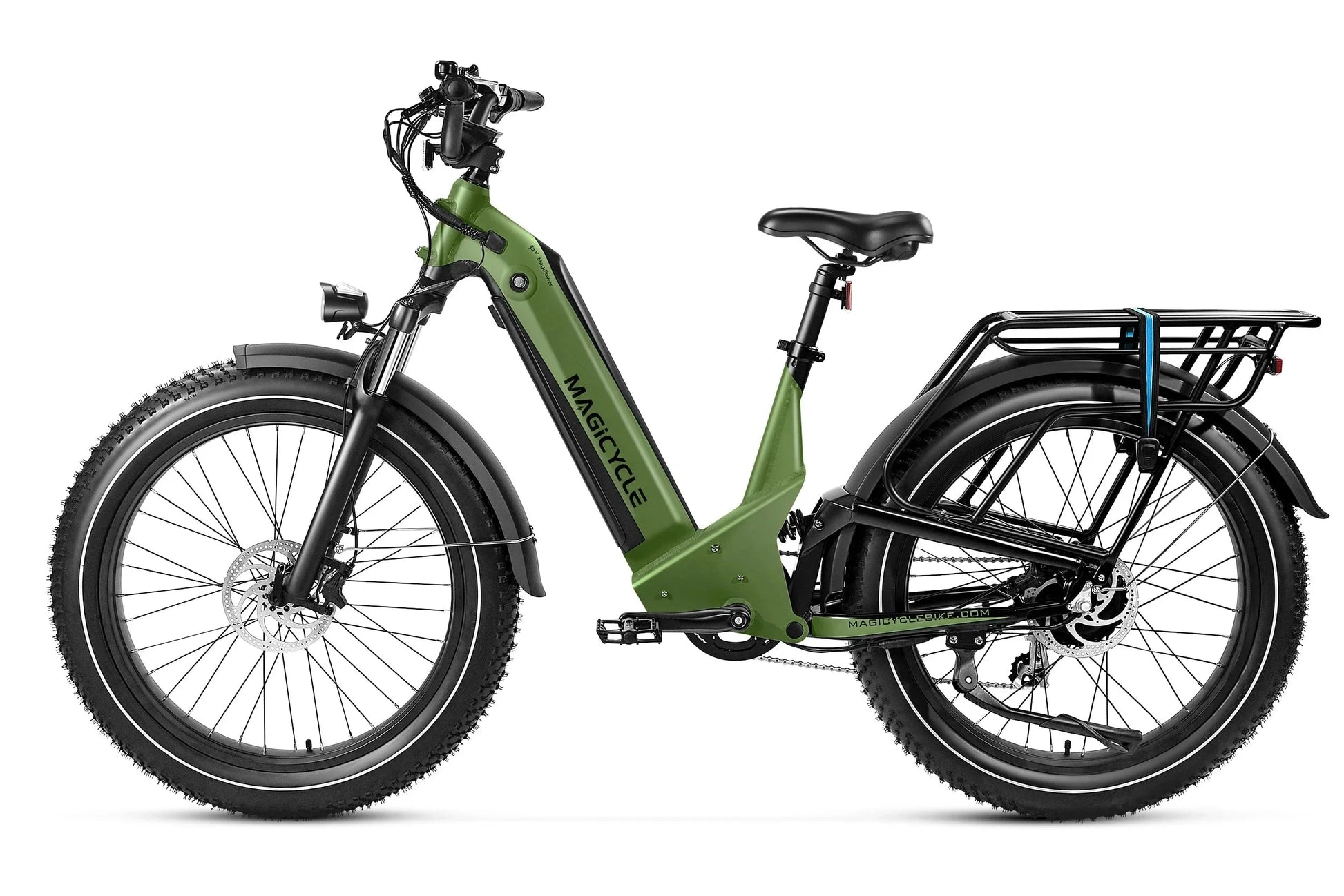 Magicycle Deer 2.0 Step-Thru Full Suspension Torque Sensor Fat Tire Electric Bike - 52V, 20Ah, 1000W/1800W peak hub motor, hydraulic brakes, Shimano 8-speed - 100% Financing Available!