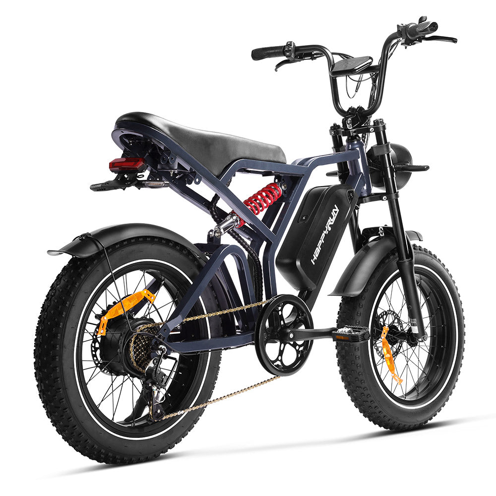 HappyRun | G60 Pro Moped-Style Electric Bike 1000W Fat Tire Off-Road