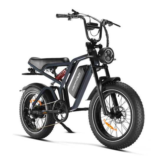 HappyRun | G60 Pro Moped-Style Electric Bike 1000W Fat Tire Off-Road