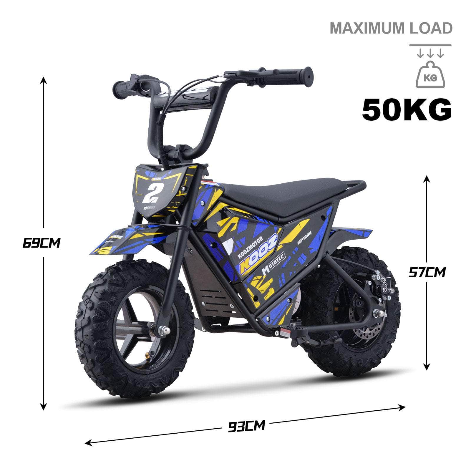 MotoTec Electric Mini Bike (HP120E) 24V 250W - 100% Financing Available!