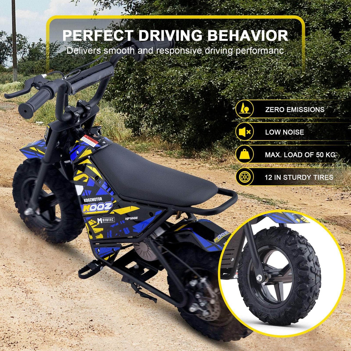 MotoTec Electric Mini Bike (HP120E) 24V 250W - 100% Financing Available!