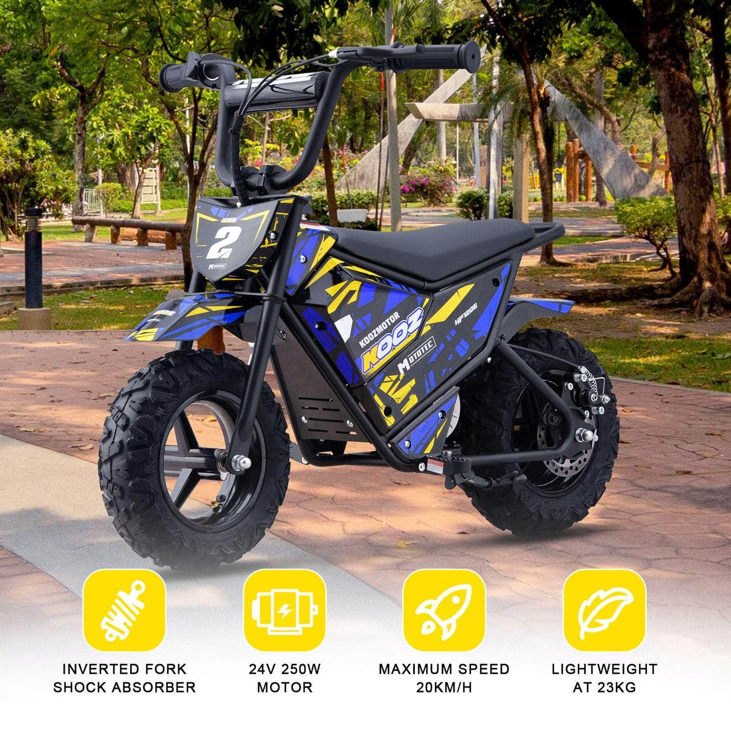 MotoTec Electric Mini Bike (HP120E) 24V 250W - 100% Financing Available!