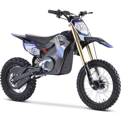 MotoTec 48V Pro Electric Dirt Bike 1800w Lithium, 13Ah, brushless, front and rear suspension