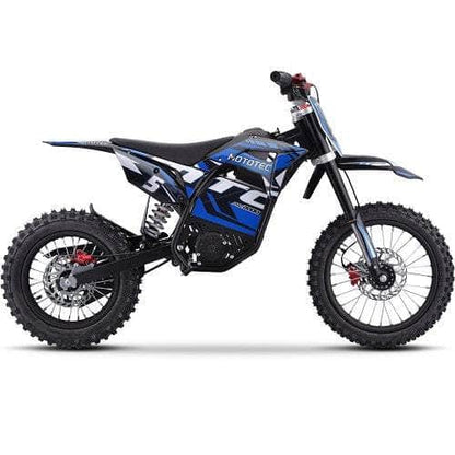 MotoTec 60V Pro Electric Dirt Bike 2000w Lithium, 15.6Ah, brushless, front and rear suspension and hydraulic brakes - 100 % Financing Available!