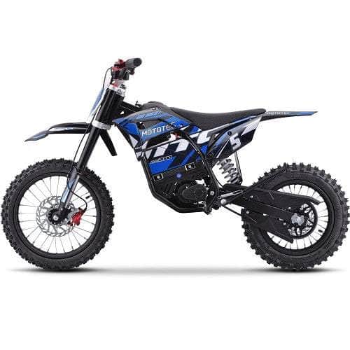 MotoTec 60V Pro Electric Dirt Bike 2000w Lithium, 15.6Ah, brushless, front and rear suspension and hydraulic brakes - 100 % Financing Available!