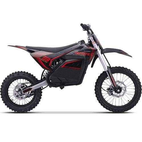 MotoTec 72V Pro Electric Dirt Bike 5000w Lithium, 30Ah, brushless, front and rear suspension and hydraulic brakes, bluetooth - 100% Financing Available!