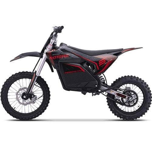 MotoTec 72V Pro Electric Dirt Bike 5000w Lithium, 30Ah, brushless, front and rear suspension and hydraulic brakes, bluetooth - 100% Financing Available!