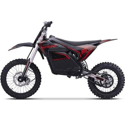 MotoTec 72V Pro Electric Dirt Bike 5000w Lithium, 30Ah, brushless, front and rear suspension and hydraulic brakes, bluetooth - 100% Financing Available!
