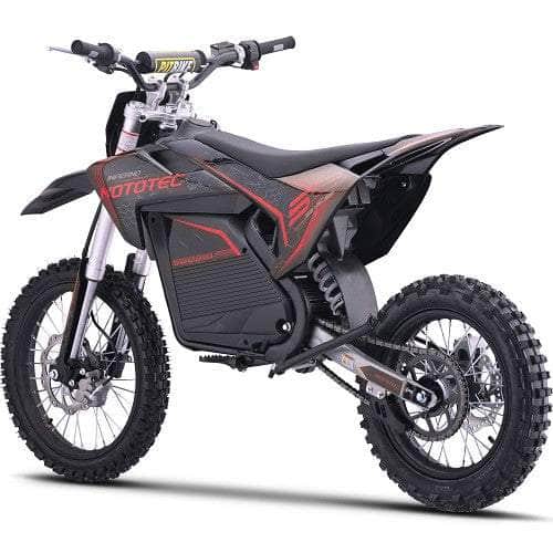 MotoTec 72V Pro Electric Dirt Bike 5000w Lithium, 30Ah, brushless, front and rear suspension and hydraulic brakes, bluetooth - 100% Financing Available!