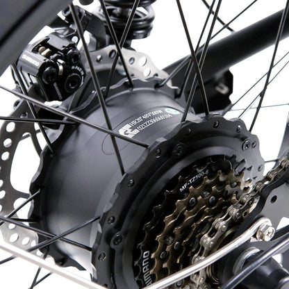 Nakto F2 and F2 Plus Electric Bike - 48V, 750W peak, 16Ah, range 60 miles, max speed 28 mph, max load 400 lbs., banana seat
