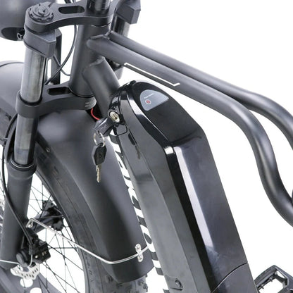 Nakto F2 and F2 Plus Electric Bike - 48V, 750W peak, 16Ah, range 60 miles, max speed 28 mph, max load 400 lbs., banana seat