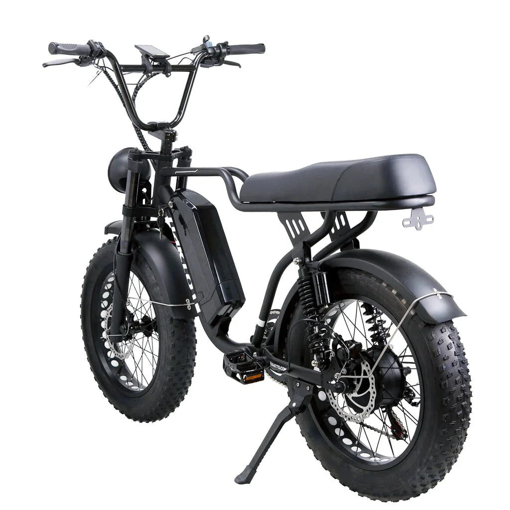 Nakto F2 and F2 Plus Electric Bike - 48V, 750W peak, 16Ah, range 60 miles, max speed 28 mph, max load 400 lbs., banana seat