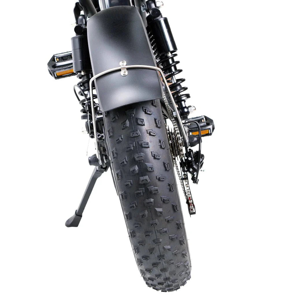 Nakto F2 and F2 Plus Electric Bike - 48V, 750W peak, 16Ah, range 60 miles, max speed 28 mph, max load 400 lbs., banana seat