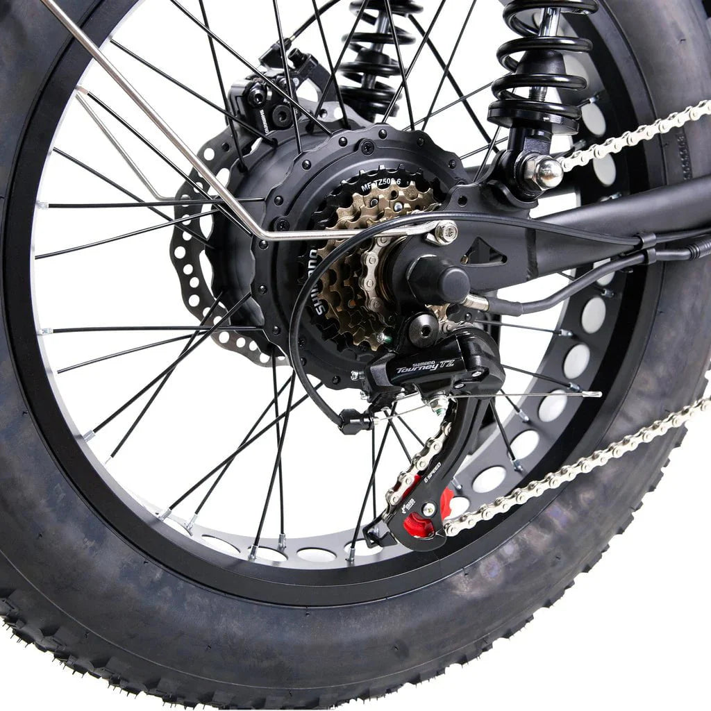 Nakto F2 and F2 Plus Electric Bike - 48V, 750W peak, 16Ah, range 60 miles, max speed 28 mph, max load 400 lbs., banana seat