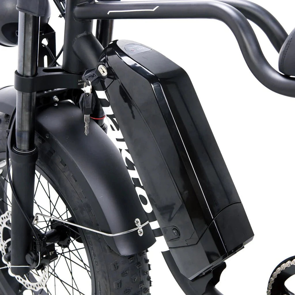 Nakto F2 and F2 Plus Electric Bike - 48V, 750W peak, 16Ah, range 60 miles, max speed 28 mph, max load 400 lbs., banana seat