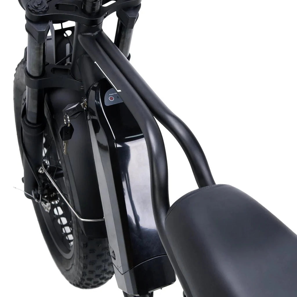 Nakto F2 and F2 Plus Electric Bike - 48V, 750W peak, 16Ah, range 60 miles, max speed 28 mph, max load 400 lbs., banana seat