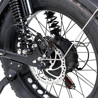 Nakto F2 and F2 Plus Electric Bike - 48V, 750W peak, 16Ah, range 60 miles, max speed 28 mph, max load 400 lbs., banana seat