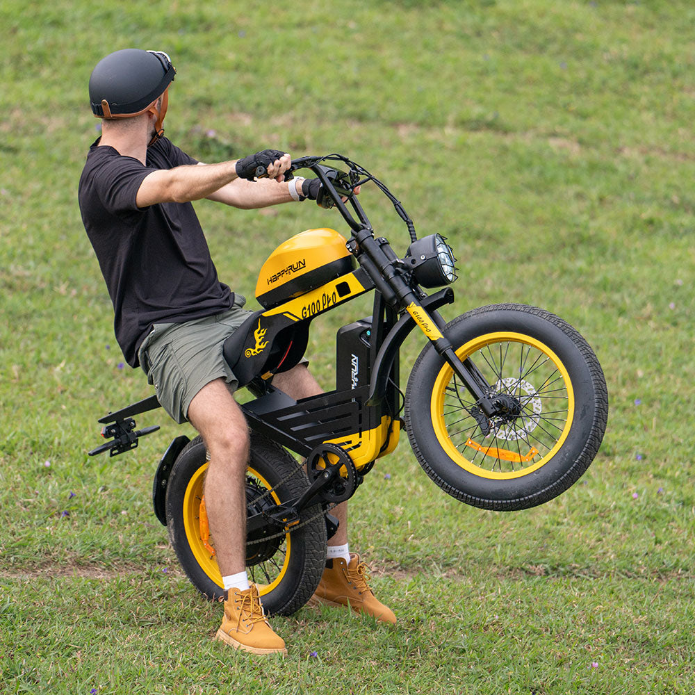 HappyRun | G100 Pro Electric Bike 6000W Dual Battery, 72V Power