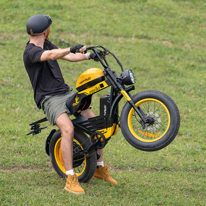 HappyRun | G100 Pro Electric Bike 6000W Dual Battery, 72V Power