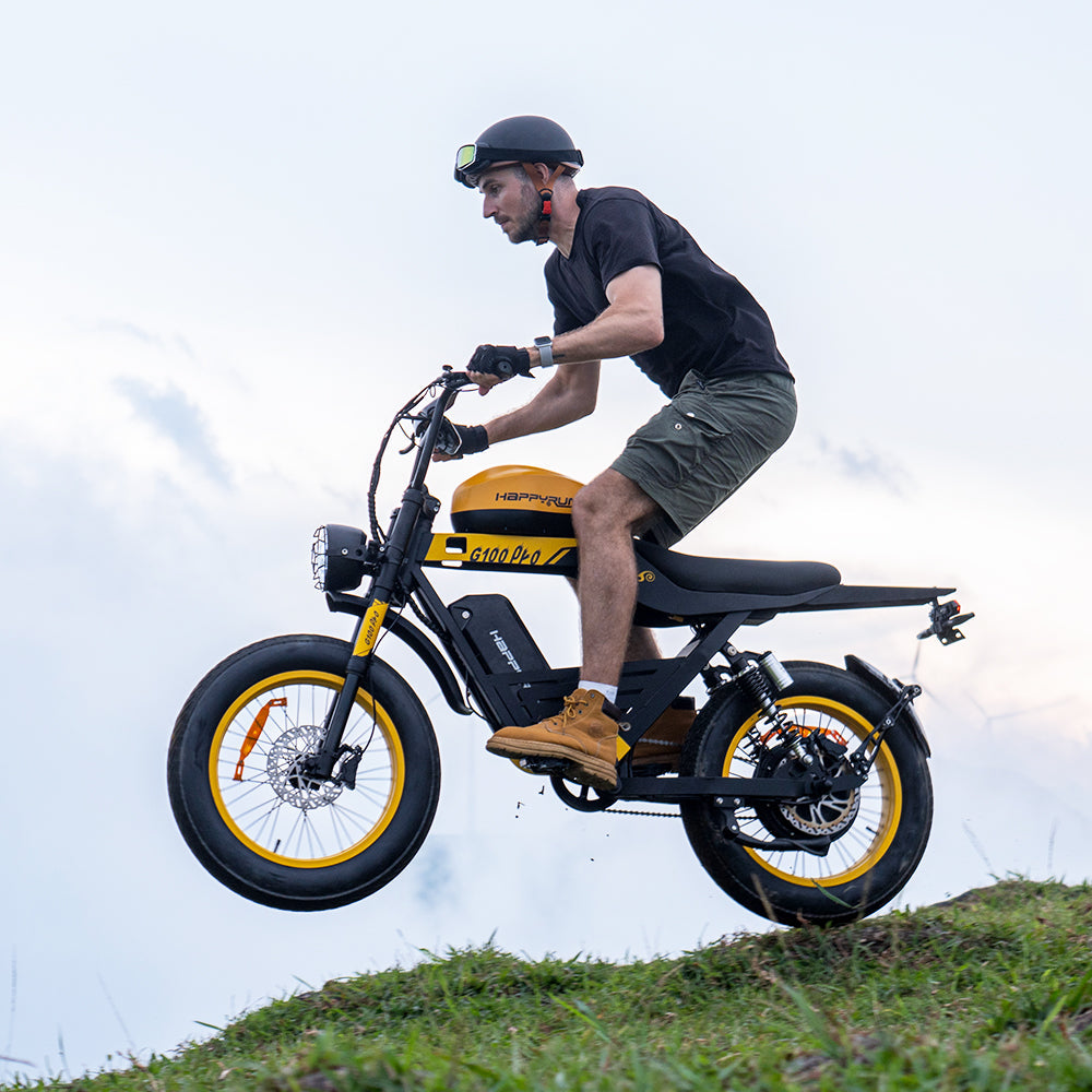 HappyRun | G100 Pro Electric Bike 6000W Dual Battery, 72V Power