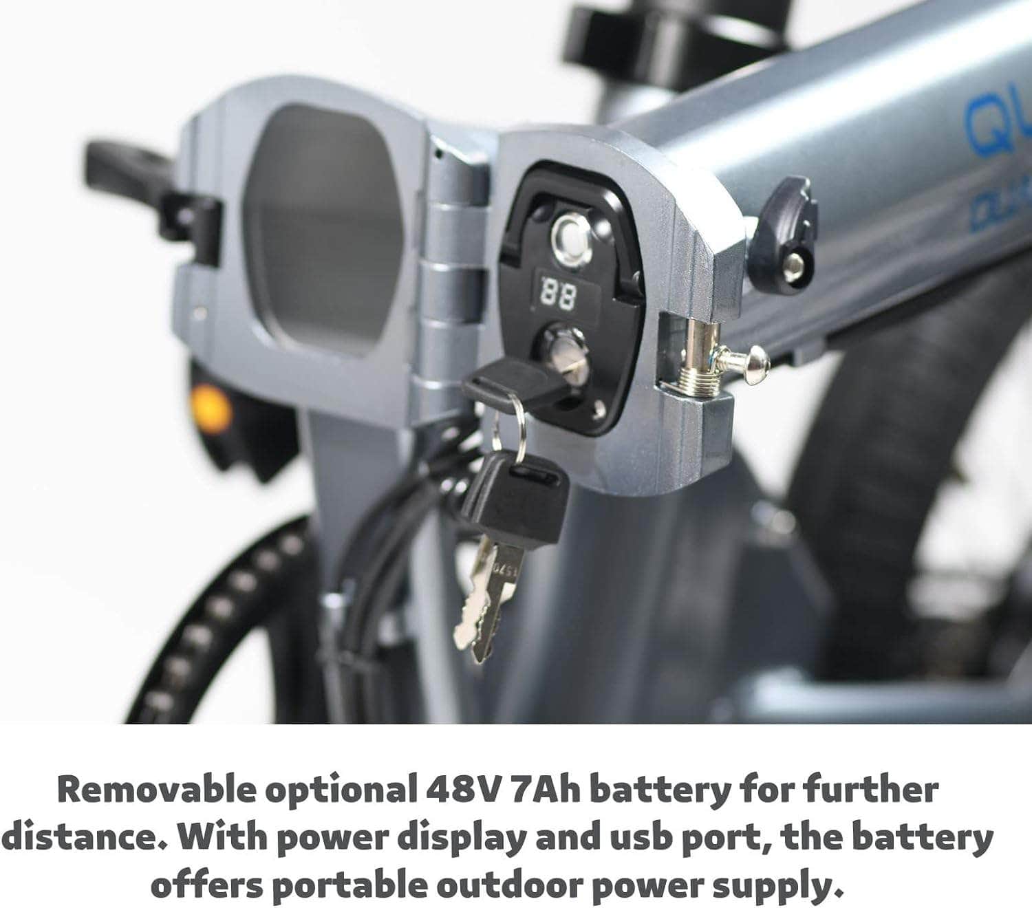 Qualisports Dolphin Folding Electric City Bike  48V  500W  10.5Ah - option for dual battery! 100% Financing Available!