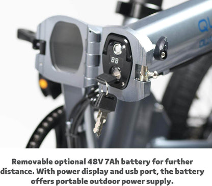 Qualisports Dolphin Folding Electric City Bike  48V  500W  10.5Ah - option for dual battery! 100% Financing Available!