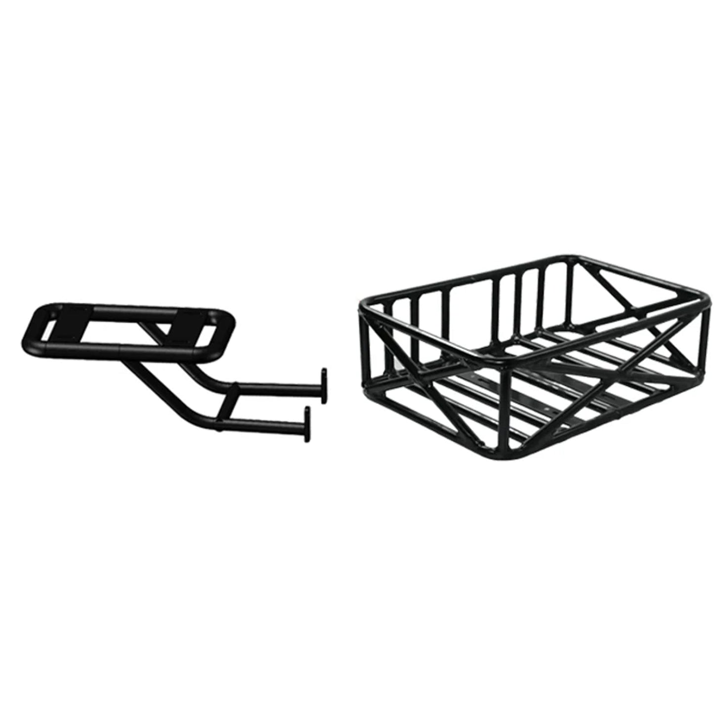 Eunorau | Flash Rear Rack and Basket Kit | FLASH-PK-HK-BK