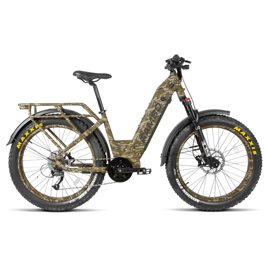 Rambo Rebel 2.0 Fat Tire Step-Thru Electric Bike - 48V 15-20Ah 1000W mid drive hydraulic brakes -  Financing Available