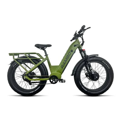 Rambo Krusader 3.0 All-Terrain AWD Fat Tire Electric Bike - 48V 15-20Ah dual 500W hub motor -  Official Rambo Authorized Dealer!  Financing Available!