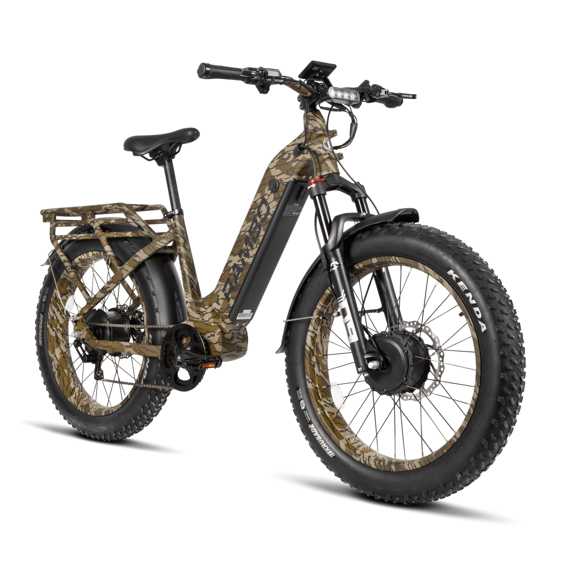Rambo Krusader 3.0 All-Terrain AWD Fat Tire Electric Bike - 48V 15-20Ah dual 500W hub motor -  Official Rambo Authorized Dealer!  Financing Available!