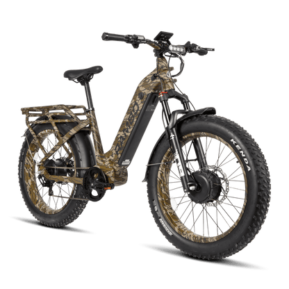 Rambo Krusader 3.0 All-Terrain AWD Fat Tire Electric Bike - 48V 15-20Ah dual 500W hub motor -  Official Rambo Authorized Dealer!  Financing Available!