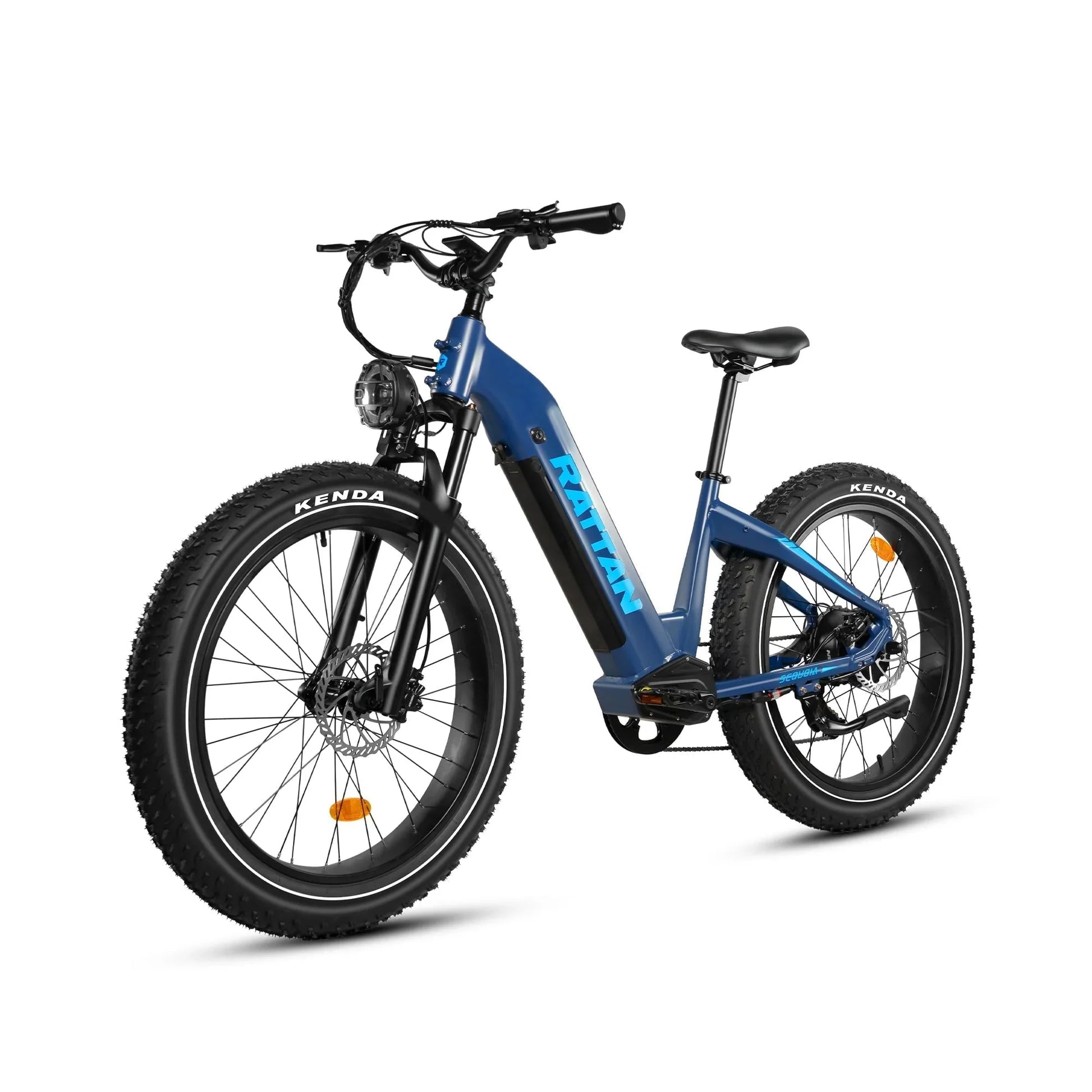 Rattan Sequoia 26" Fat tire eBike for adults, LCD Display with App control, 1500w (peak) motor, Class-3 speed(Top Speed 28mph), 48V 960Wh Battery and step-through frame.