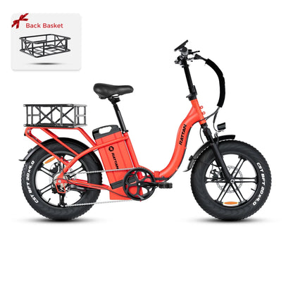 Rattan LF ULTRA 1000W 48V 40.5Ah Brushless Gear Hub Motor Full Suspension Fat Tire 4.0 Foldable 2-Seater Step-Through Electric Bike with Hydraulic Brakes and Max Range of 120 Miles! - 100% Financing Available! - Coming May 2026