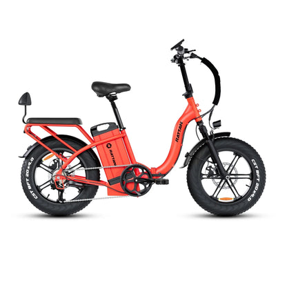 Rattan LF ULTRA 1000W 48V 40.5Ah Brushless Gear Hub Motor Full Suspension Fat Tire 4.0 Foldable 2-Seater Step-Through Electric Bike with Hydraulic Brakes and Max Range of 120 Miles! - 100% Financing Available! - Coming May 2026
