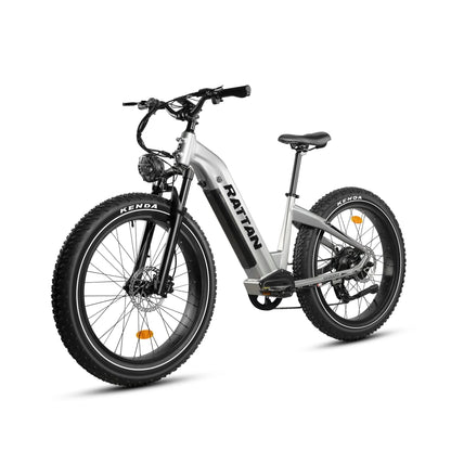Rattan Sequoia 26" Fat tire eBike for adults, LCD Display with App control, 1500w (peak) motor, Class-3 speed(Top Speed 28mph), 48V 960Wh Battery and step-through frame.
