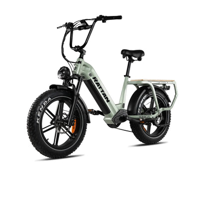 Rattan Quercus Electric Bike 48v 750W 20Ah Brushless Hub Motor 80Nm, Range 80 miles, 450 lbs payload capacity