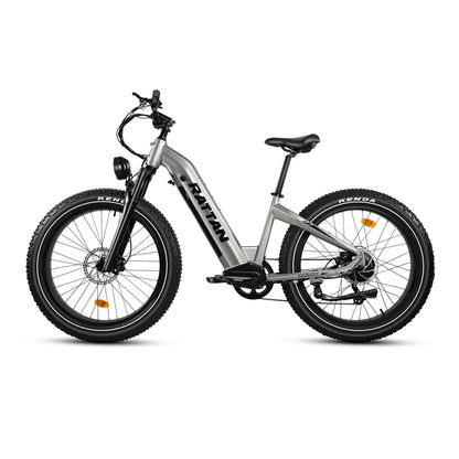 Rattan Sequoia 26" Fat tire eBike for adults, LCD Display with App control, 1500w (peak) motor, Class-3 speed(Top Speed 28mph), 48V 960Wh Battery and step-through frame.