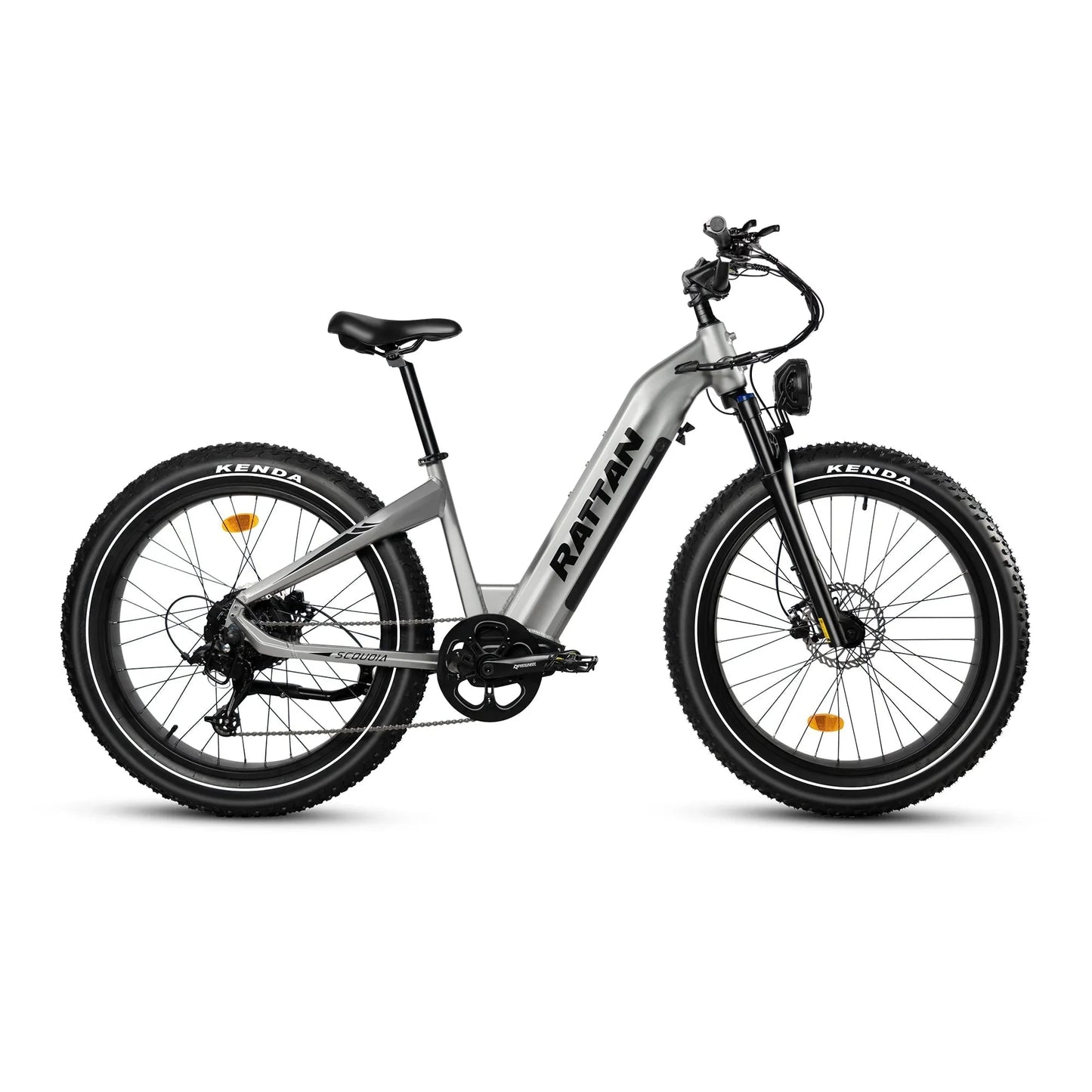 Rattan Sequoia 26" Fat tire eBike for adults, LCD Display with App control, 1500w (peak) motor, Class-3 speed(Top Speed 28mph), 48V 960Wh Battery and step-through frame.
