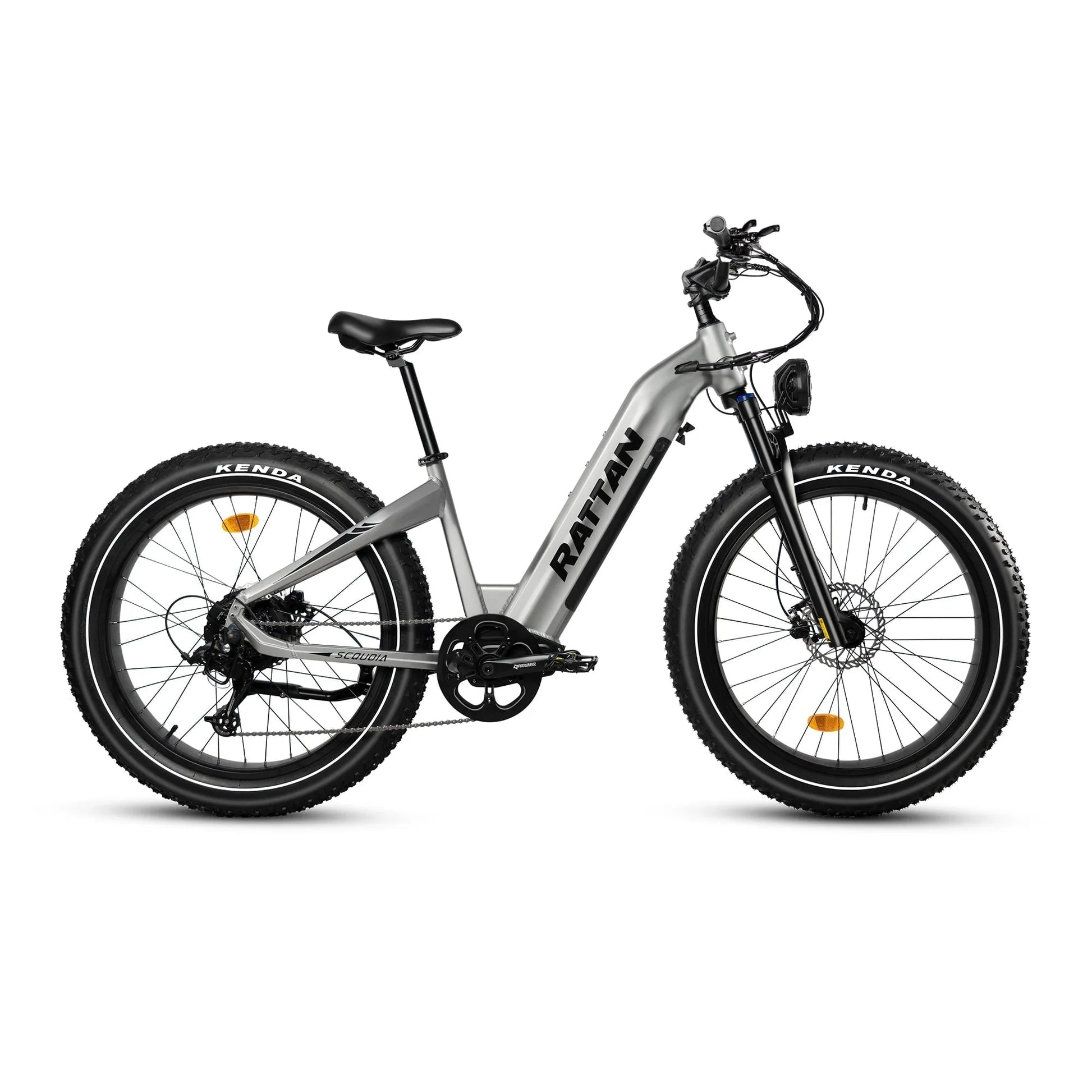 Rattan Sequoia 26" Fat tire eBike for adults, LCD Display with App control, 1500w (peak) motor, Class-3 speed(Top Speed 28mph), 48V 960Wh Battery and step-through frame.