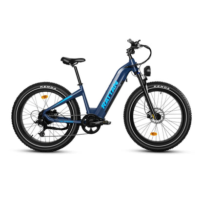 Rattan Sequoia 26" Fat tire eBike for adults, LCD Display with App control, 1500w (peak) motor, Class-3 speed(Top Speed 28mph), 48V 960Wh Battery and step-through frame.