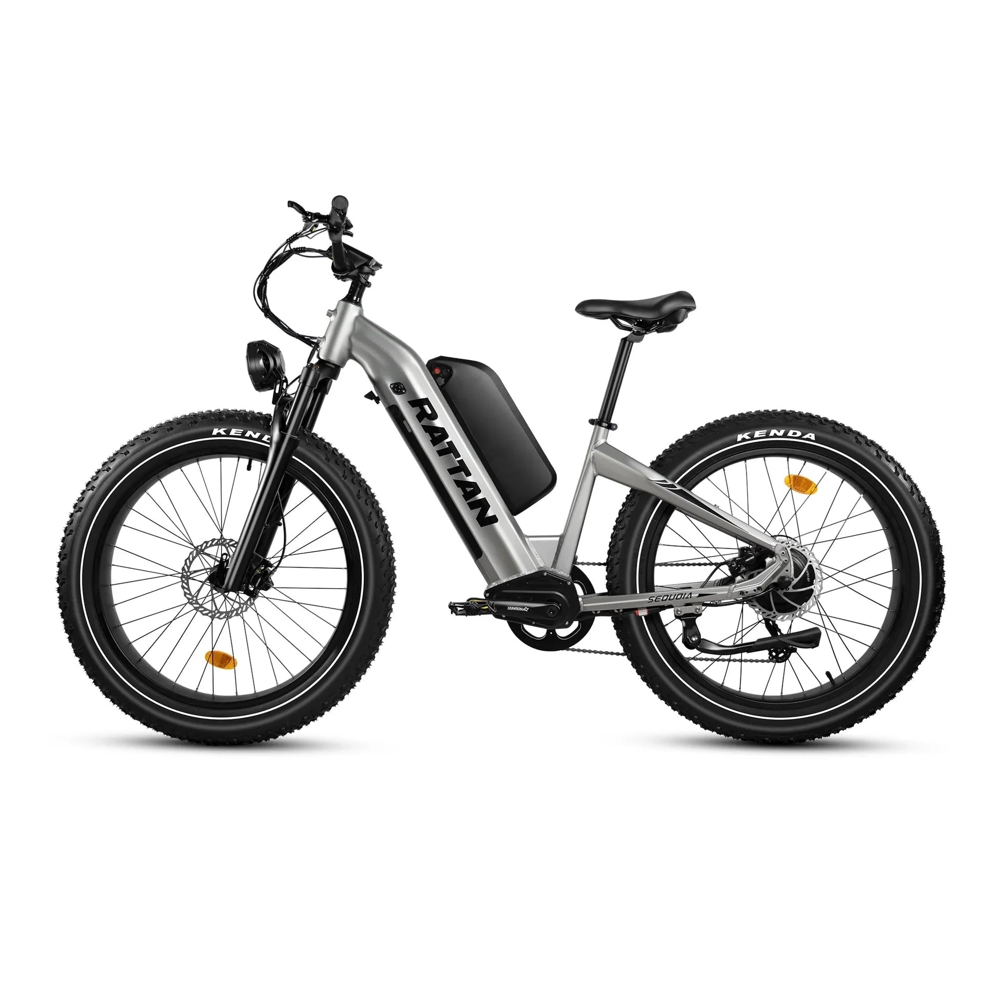 Rattan Sequoia 26" Fat tire eBike for adults, LCD Display with App control, 1500w (peak) motor, Class-3 speed(Top Speed 28mph), 48V 960Wh Battery and step-through frame.
