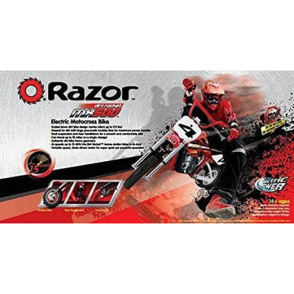 Razor MX500 Dirt Rocket Electric Dirt Bike - 36V 500W variable speed