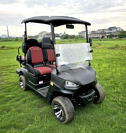 48V Electric Golf Cart 4 Seater Renegade X Edition Utility Golf UTV - BLACK