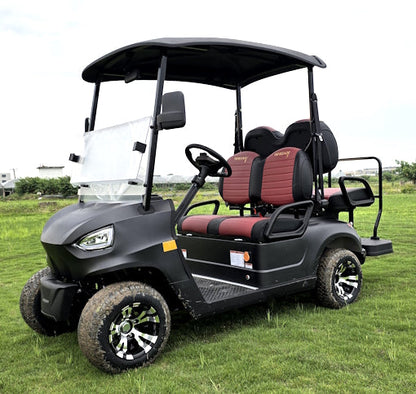 48V Electric Golf Cart 4 Seater Renegade X Edition Utility Golf UTV - BLACK