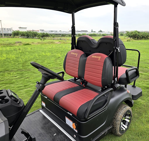 48V Electric Golf Cart 4 Seater Renegade X Edition Utility Golf UTV - BLACK